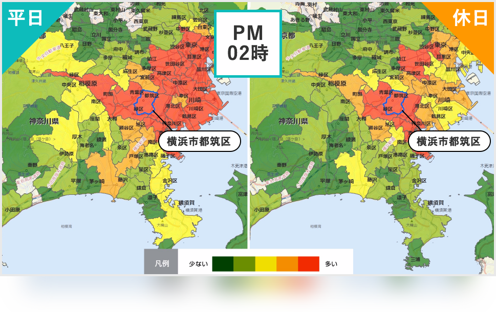 居住地による流入人口