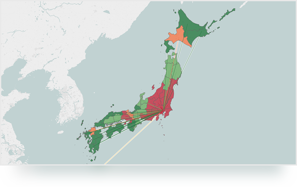 OD量（東京発）