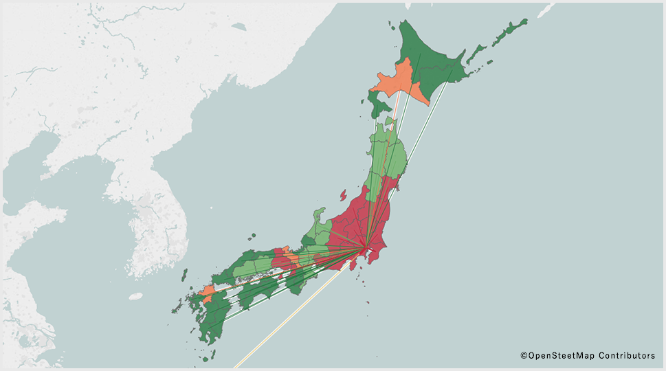 OD量(東京発)